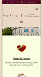 Mobile Screenshot of cafe-klinge.de